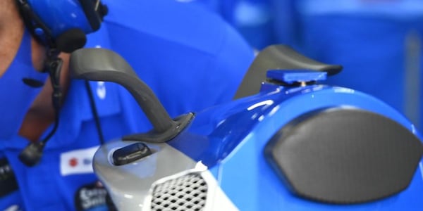 MotoGP, Suzuki continua lo sviluppo: ecco il codone alato a Motegi