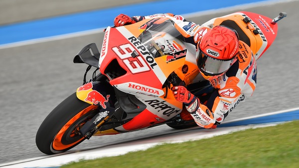 MotoGP Thailandia, FP1: Marquez al top con caduta, Bagnaia 6°