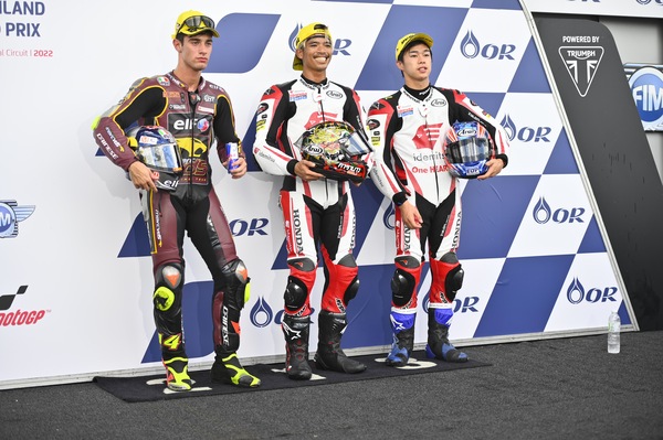 Moto2 Thailandia: prima storica pole per Chantra, secondo Arbolino