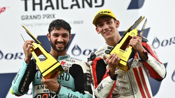 Moto3 Thailandia: Foggia vince e spera, Rossi torna sul podio