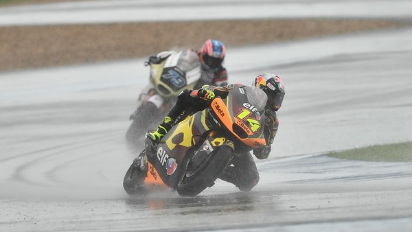 Moto2 Thailandia, bandiera rossa e vittoria di Arbolino sotto il diluvio