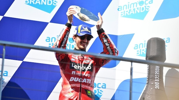 MotoGP Australia, Bagnaia: "Quando ho letto "Fabio out" la mia gara è cambiata"