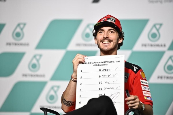 MotoGP Malesia, Bagnaia: "Non sento pressione, so che tutto può decidersi a Valencia"