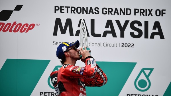 GP Malesia, Bagnaia: "Nemmeno al ranch parto così bene. Una delle vittorie più significative"