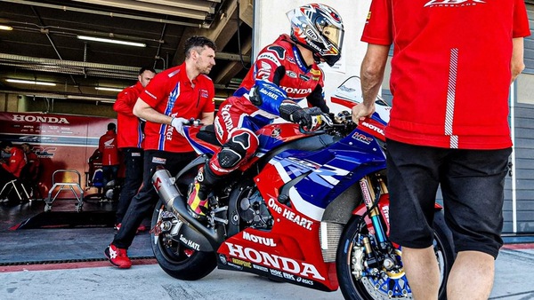 SBK test Aragon: telaio aggiornato per Honda, Lowes comanda a metà giornata