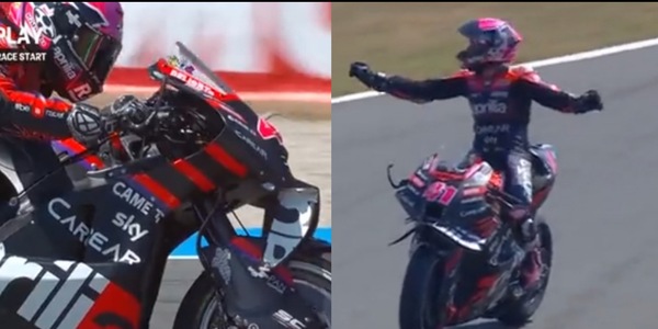 MotoGP Olanda, Aleix Espargaro eroico: a podio con un'ala rotta
