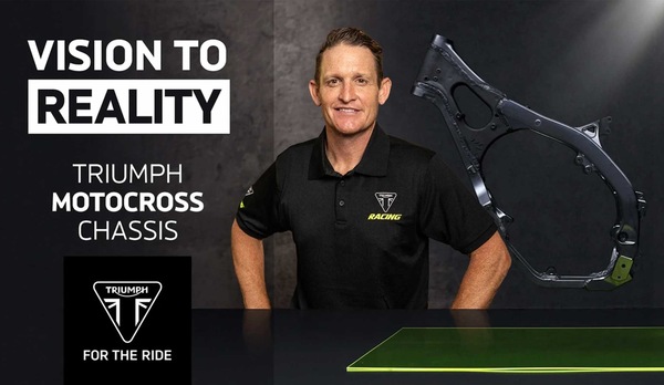 Motocross: Ricky Carmichael svela il telaio della Triumph