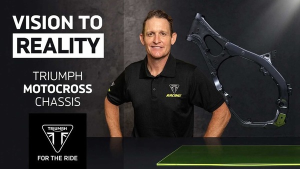 Motocross: Ricky Carmichael svela il telaio della Triumph