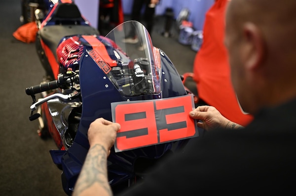Valencia test: ecco la Ducati Desmosedici di Marc Marquez