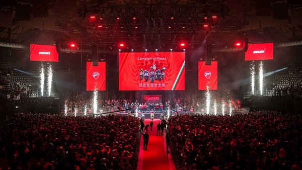 Ducati: la prima uscita pubblica di Cairoli e Lupino