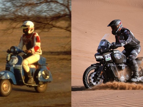 Dalla Vespa all'Harley-Davidson: le moto più strane della Dakar e non solo