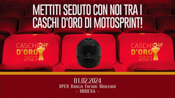 Vuoi partecipare ai Caschi d'Oro 2023 di Motosprint? Scopri come