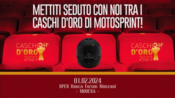 Vuoi partecipare ai Caschi d'Oro 2023 di Motosprint? Scopri come