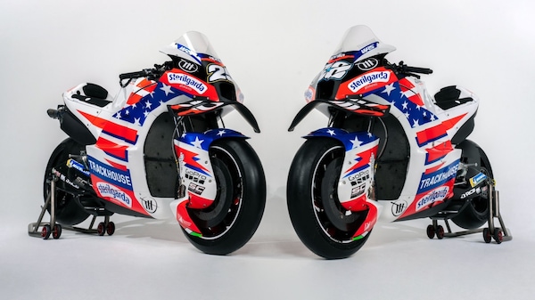 MotoGP: ecco l'Aprilia a stelle e strisce del team Trackhouse