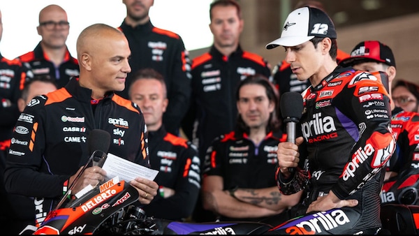 Presentazione Aprilia, Viñales: "Voglio vincere, dipende solo da noi"