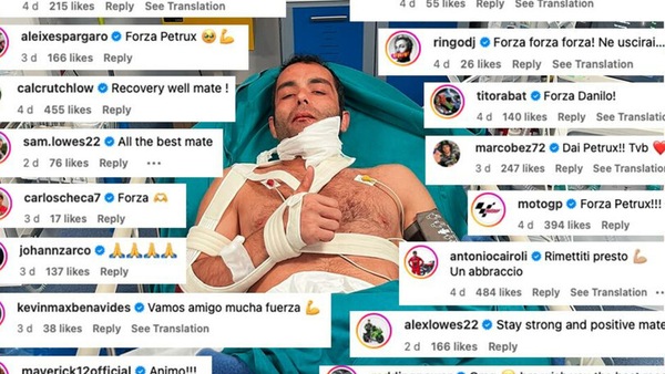 Superbike: tutto il paddock da forza a Danilo Petrucci