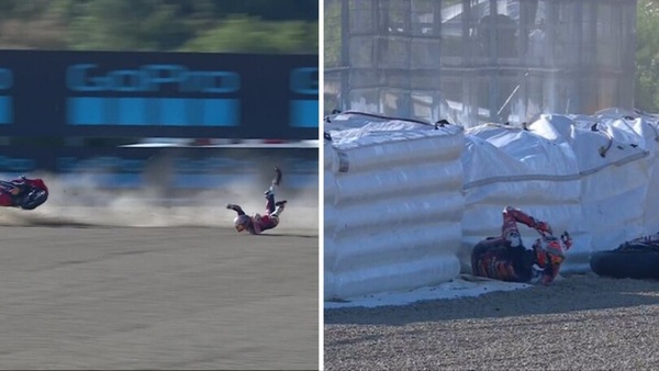 MotoGP Jerez: Pedro Acosta, botto tremendo nel warm up