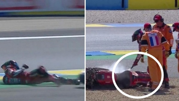 MotoGP Francia: Pecco Bagnaia si improvvisa pompiere nella Q2