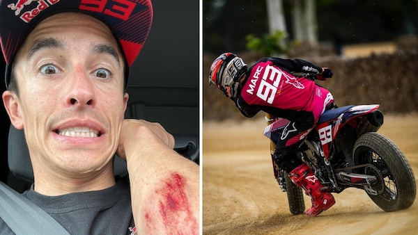 Marquez, che spavento: caduta in allenamento prima della MotoGP Catalogna