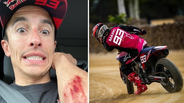 Marquez, che spavento: caduta in allenamento prima della MotoGP Catalogna