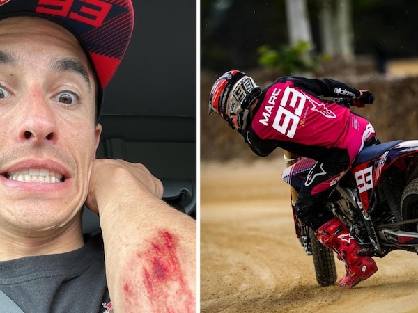 Marquez, che spavento: caduta in allenamento prima della MotoGP Catalogna