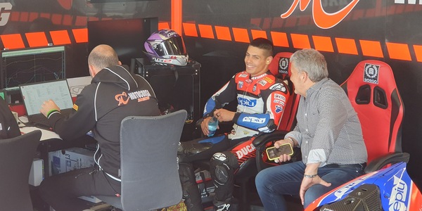 SBK Cremona: La pioggia rallenta i test, Rinaldi il più veloce sul bagnato