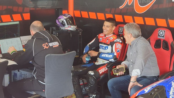 SBK Cremona: La pioggia rallenta i test, Rinaldi il più veloce sul bagnato