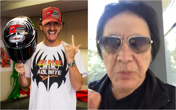 I Kiss ringraziano Bagnaia! Il messaggio di Gene Simmons per Pecco