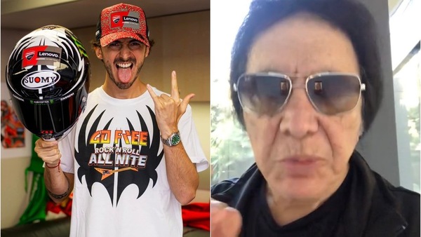 I Kiss ringraziano Bagnaia! Il messaggio di Gene Simmons per Pecco