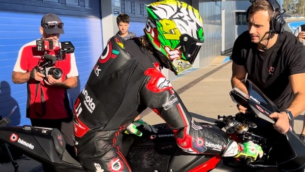 SBK, test Jerez: Bassani già in scia a Bautista dopo la prima uscita con Bimota