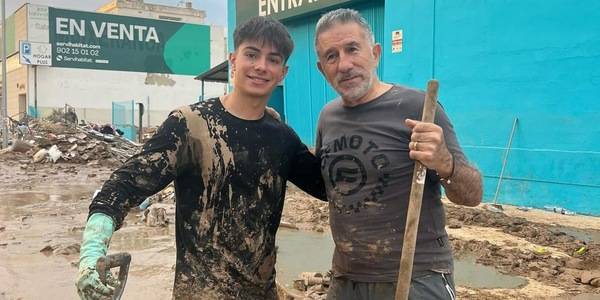 David Alonso campione anche fuori dalla pista: a Valencia per aiutare la comunità