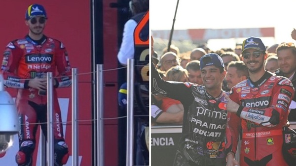 MotoGP, Bagnaia perde da signore: abbraccia e applaude Martin