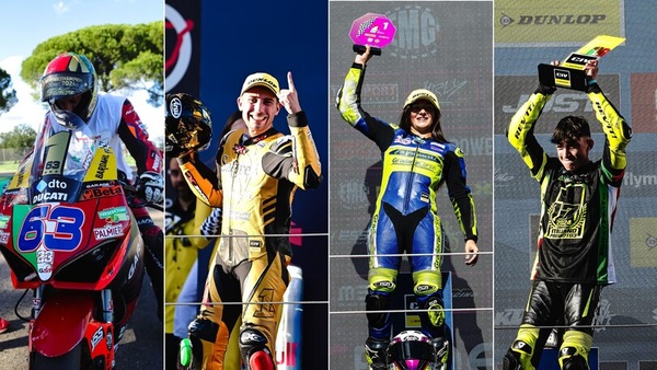 I re d'Italia: i campioni del CIV premiati sul palco dei Caschi d'Oro