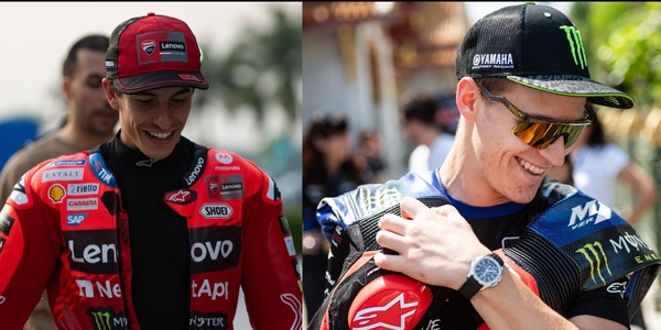 MotoGP, Quartararo fa uno scherzo a Marquez e lo richiama ai box