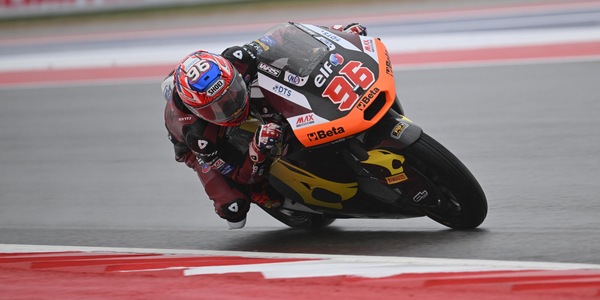Moto2 FP1: Jake Dixon brilla sul bagnato di Austin, quarto Celestino Vietti