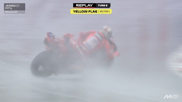 MotoGP: il brutto high side di Marc Marquez in Texas