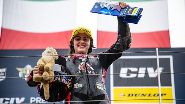 CIV: Luana Giuliani, dal cinema allo storico primo podio di Misano