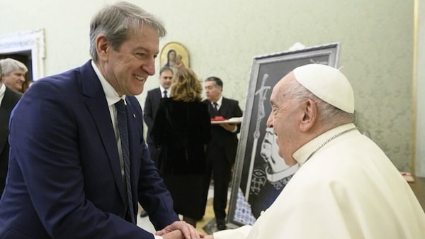 L'ultimo saluto commovente del Presidente FMI Giovanni Copioli a Papa Francesco