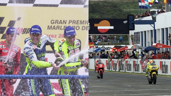 MotoGP Jerez, tuffo nel passato: il primo podio di Valentino Rossi nel 2000