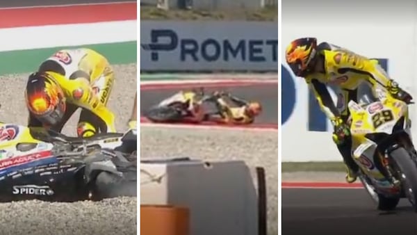 SBK Cremona, rovinosa caduta di Iannone