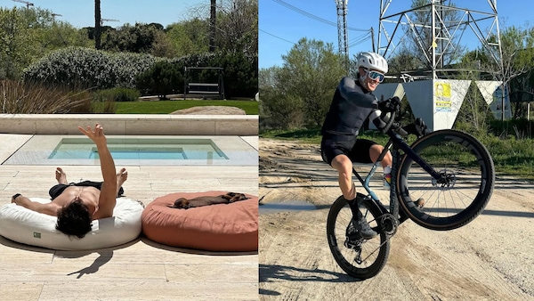 MotoGP, Marc Marquez tra riposo, impennate sulla bici e barbecue in famiglia