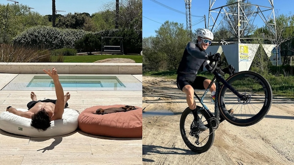 MotoGP, Marc Marquez tra riposo, impennate sulla bici e barbecue in famiglia