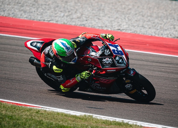 A Cremona Caricasulo in Superpole con il Caberg GP01 !