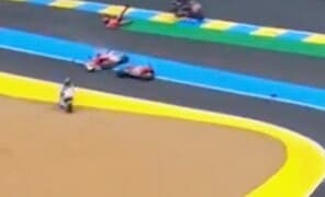 MotoGP Le Mans, caduta di Bagnaia: che disastro!