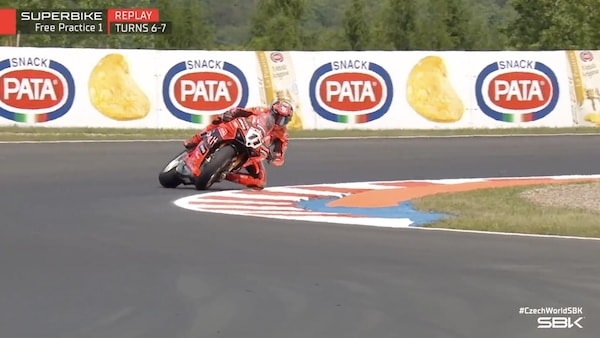 FP1 Most, brutto volo per Bulega: le immagini