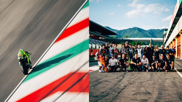 Valentino Rossi al Mugello per un allenamento: che show tra impennate e giri sulla Yamaha R1