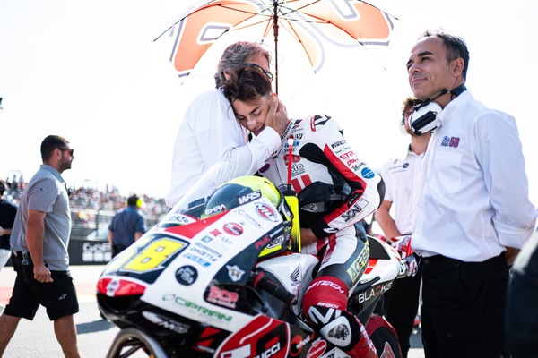 Moto3, Simoncelli: “Lunetta ad Aragon, una gara impeccabile, bella, tesa, vera”