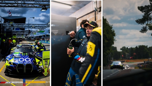 Valentino Rossi alla 24h di Le Mans: le foto dei primi giri in pista