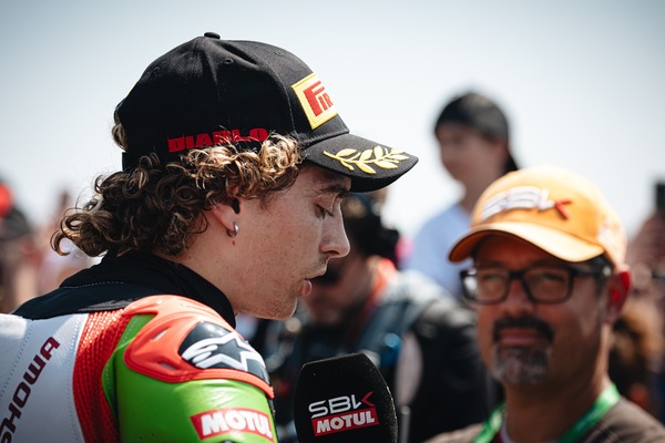 SBK Misano, Bassani: “Mi sono scusato nella ghiaia, mi spiace per Bulega e Ducati”