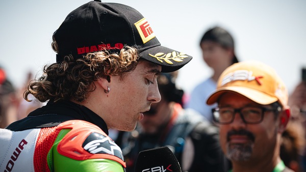 SBK Misano, Bassani: “Mi sono scusato nella ghiaia, mi spiace per Bulega e Ducati”